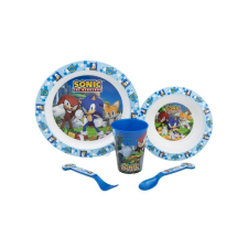 Gyermek műanyag edények, JEŽKO SONIC Micro, tányér, tál, pohár, evőeszköz, 40550 babaétkészlet