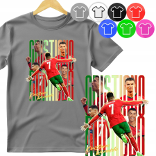  GYERMEK PÓLÓ - CRISTIANO RONALDO CR7 SPORT LABDA - M 134-140 gyerek póló