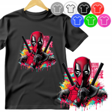GYERMEK PÓLÓ - DEAD POOL BOSSZÚÁLLÓ - S 122-128 gyerek póló