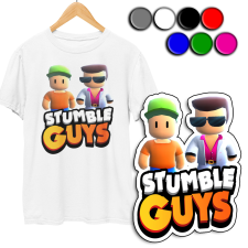  GYERMEK PÓLÓ - STUMBLE GUYS PATTERNS - M 134-140 gyerek póló