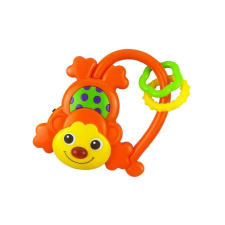  Gyermek zenélő csörgő Baby Mix majmocska narancssárga csörgő
