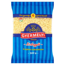 Gyermelyi 4 tojásos száraztészta 500 g Kiskagyló tészta
