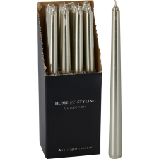  Gyertya 25 cm arany színben 25,5 cm karácsonyi dekoráció