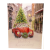 Gyertya & Decor Világító ledes falikép karácsonyi piros bogár autó