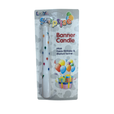  Gyertya - kiugró Happy Birthday zászlós sütés és főzés