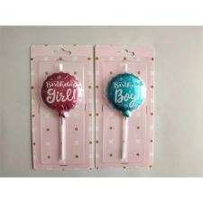  Gyertya szülinapi lufis 6,5 cm 2 féle party kellék