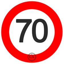Gyertyakovács Díszített ostyalap, születésnap, 70, 20cm (A134) sütés és főzés