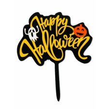 Gyertyakovács Happy Halloween felirat beszúró tortadísz sütés és főzés