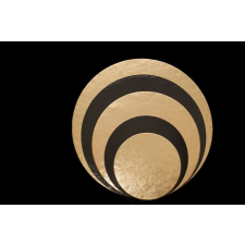 Gyertyakovács Tortaalátét, Black and Gold kollekció, kerek, 24 cm, 10db sütés és főzés