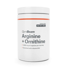 GymBeam Arginin + Ornitin citrom-lime - 420 g - GymBeam vitamin és táplálékkiegészítő