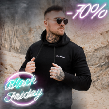 GymBeam Athlete Black White pulcsi XXL férfi pulóver, kardigán