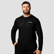 GymBeam Basic hosszú ujjú férfi póló Black S férfi póló