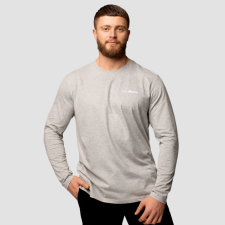 GymBeam Basic hosszú ujjú férfi póló Grey XXXL férfi póló