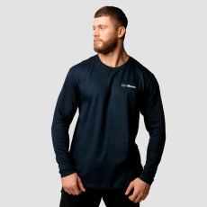 GymBeam Basic hosszú ujjú férfi póló Navy XXL