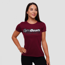 GymBeam Beam női póló Burgundy S