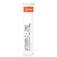 GymBeam C-vitamin + Cink pezsgőtabletta citrusgyümölcsök vitamin és táplálékkiegészítő