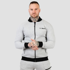GymBeam Classic Zipper Hoodie Grey pulóver M