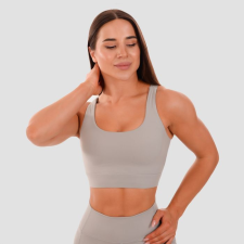 GymBeam Cut-Out Sport Bra grey női edzőruha