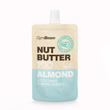 GymBeam Dióvaj 2GO - mandulavaj kókusszal és fehér csokoládéval 15 x 80 g csokoládé és édesség