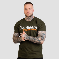 GymBeam Grow póló Military Green M