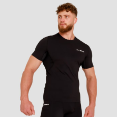 GymBeam High kompressziós rövid ujjú póló Black M