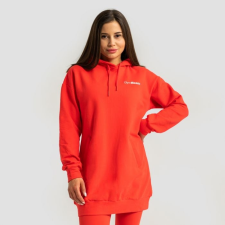 GymBeam Limitless Longline női kapucnis pulóver Hot Red női edzőruha