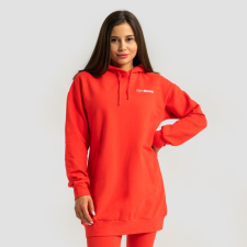 GymBeam Limitless Longline női kapucnis pulóver Hot Red női pulóver, kardigán
