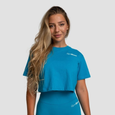 GymBeam Limitless női Cropped póló Aquamarin XL női póló