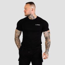 GymBeam Men‘s Fitted TRN T-shirt Black férfi edzőruha