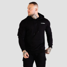 GymBeam Men‘s TRN Hoodie Black XXL férfi pulóver, kardigán