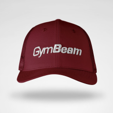 GymBeam Mesh Panel Cap Burgundy baseball sapka