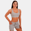 GymBeam Mesh Panel Sport Bra grey