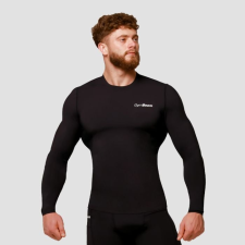 GymBeam Mid kompressziós hosszú ujjú póló Black XXXL férfi póló