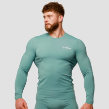 GymBeam Mid kompressziós hosszú ujjú póló Blue XXXL férfi póló