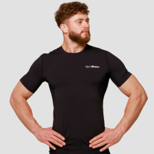 GymBeam Mid kompressziós póló Black XXL férfi póló