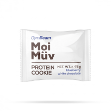 GymBeam MoiMüv Protein Cookie 75 g citrom és fehér csokoládé vitamin és táplálékkiegészítő