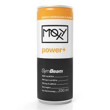 GymBeam Moxy Power+ Energy Drink 330 ml mangó-maracuja vitamin és táplálékkiegészítő