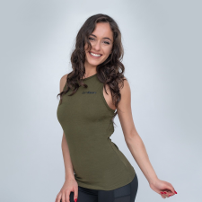 GymBeam Női Atléta Crossed Military Green XS női edzőruha