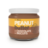 GymBeam Peanut butter with chocolate and biscuits 8 x 340 g
