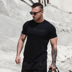 GymBeam Póló Beyond Limits Black Black L