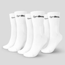 GymBeam Ponožky 3/4 Socks 3Pack White női edzőruha