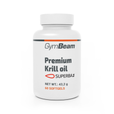 GymBeam Premium Krill oil Superba2® 60 kapsz. krémes keksz vitamin és táplálékkiegészítő