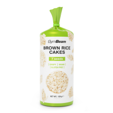 GymBeam Puffasztott barnarizs-szelet 120 g quinoa és chia reform élelmiszer