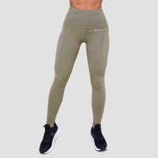 GymBeam Pulse női futóleggings Vetiver XXL női nadrág