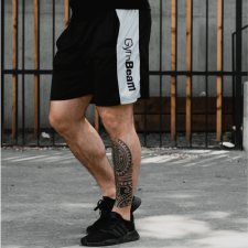 GymBeam Rövidnadrág Vertical Black - GymBeam S férfi rövidnadrág