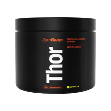 GymBeam Thor edzés előtti stimuláns - 210 g - citrom-lime - GymBeam vitamin és táplálékkiegészítő