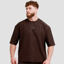 GymBeam Unstoppable oversized póló Brown L férfi póló