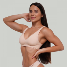 GymBeam Varrásmentes melltartó Beige női edzőruha