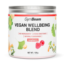 GymBeam Vegan Wellbeing Blend Málna 138 g vitamin és táplálékkiegészítő