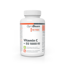 GymBeam Vitamin C + D3 1000 IU 90 tabl. vitamin és táplálékkiegészítő